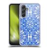 Head Case Designs Officially Licensed Micklyn Le Feuvre Cobalt Blue and White Floral Patterns Gel Case [Military Grade Protection] Compatible with Samsung Galaxy A54 5G view 1