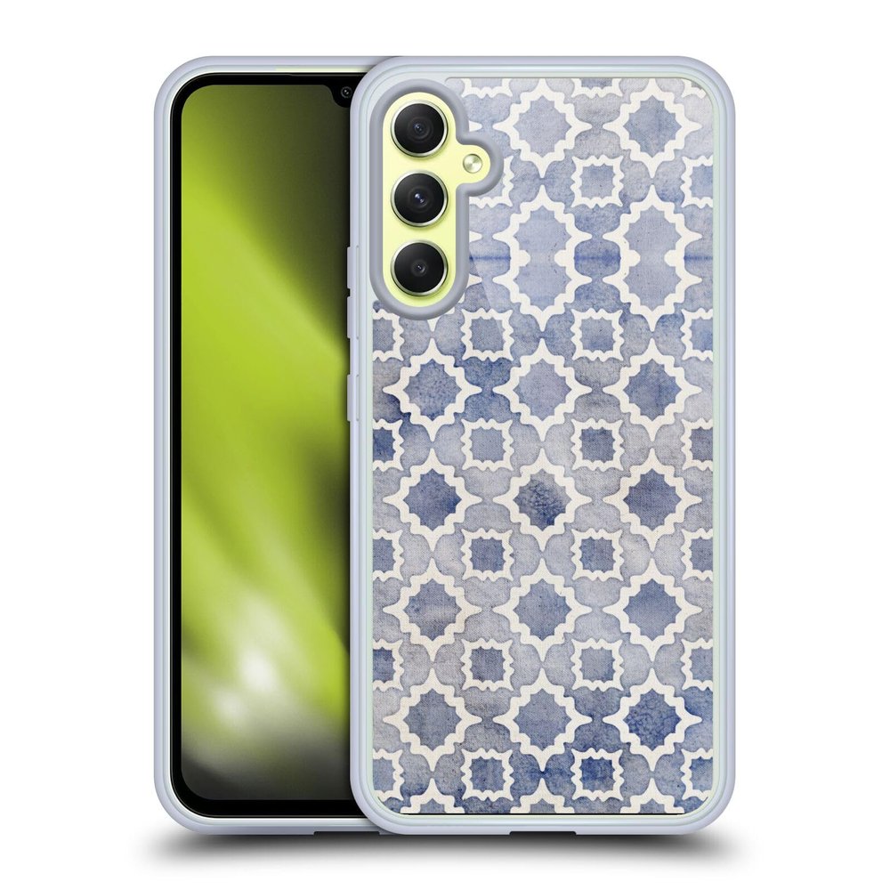 Head Case Designs Officially Licensed Micklyn Le Feuvre Worn and Faded Moroccan Gel Case [Military Grade Protection] Compatible with Samsung Galaxy A34 5G