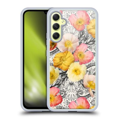 Head Case Designs Officially Licensed Micklyn Le Feuvre Collage of Flowers and Pattern Florals 2 Gel Case [Military Grade Protection] Compatible with Samsung Galaxy A34 5G
