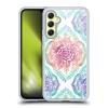 Head Case Designs Officially Licensed Micklyn Le Feuvre Indian Ink Rainbow Version Floral Patterns Gel Case [Military Grade Protection] Compatible with Samsung Galaxy A34 5G view 1