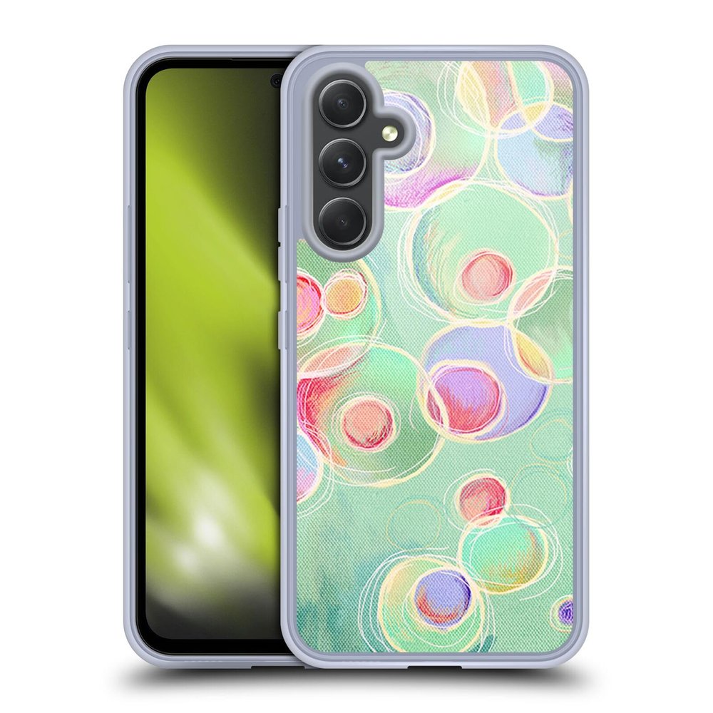 Head Case Designs Officially Licensed Micklyn Le Feuvre Iridescent Bubbles Patterns Gel Case [Military Grade Protection] Compatible with Samsung Galaxy A54 5G