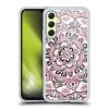 Head Case Designs Officially Licensed Micklyn Le Feuvre Monochrome and Pink Floral Patterns Gel Case [Military Grade Protection] Compatible with Samsung Galaxy A34 5G view 1