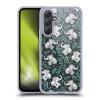 Head Case Designs Officially Licensed Micklyn Le Feuvre Little Laughing Elephants in Turquoise and Grey Wildlife Gel Case [Military Grade Protection] Compatible with Samsung Galaxy A54 5G view 1