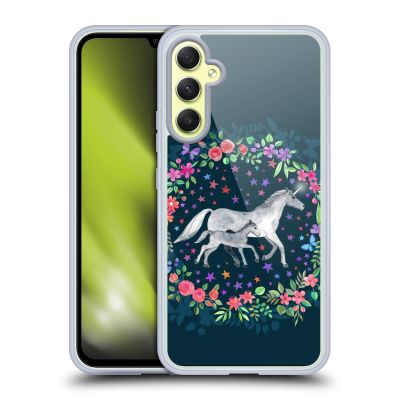 Head Case Designs Officially Licensed Micklyn Le Feuvre Unicorn Mama and Baby Wildlife Gel Case [Military Grade Protection] Compatible with Samsung Galaxy A34 5G