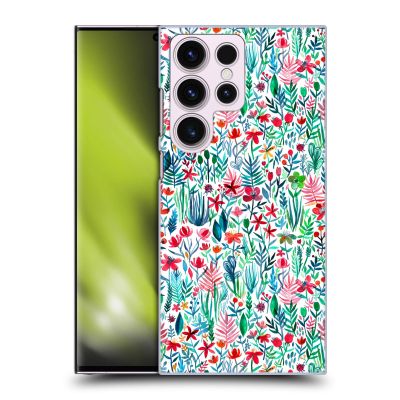 Head Case Designs Officially Licensed Micklyn Le Feuvre Tropical Ink White Watercolour Garden Hard Back Case Compatible with Samsung Galaxy S23 Ultra 5G