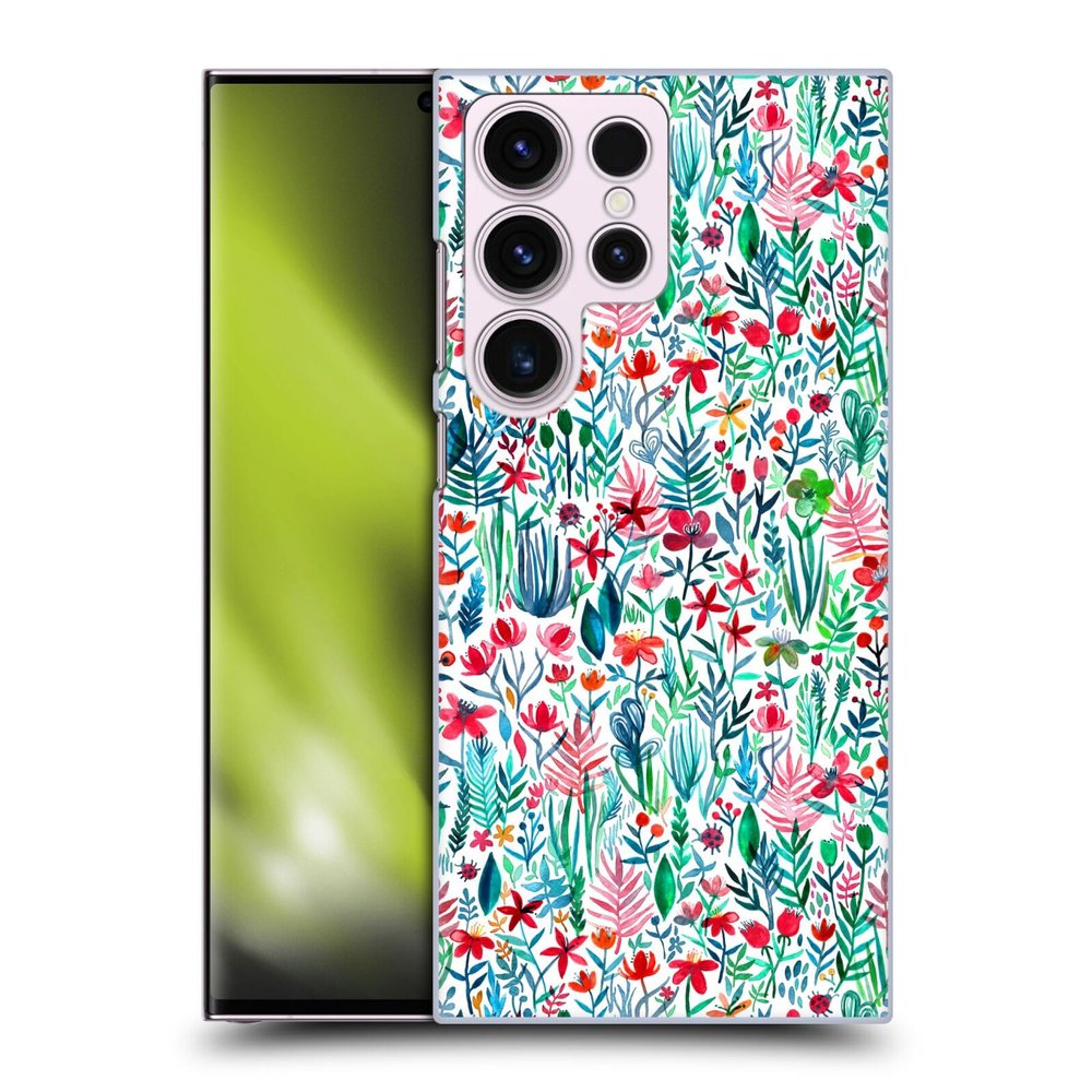 Head Case Designs Officially Licensed Micklyn Le Feuvre Tropical Ink White Watercolour Garden Hard Back Case Compatible with Samsung Galaxy S23 Ultra 5G