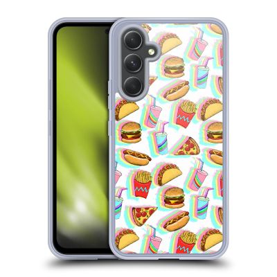 Head Case Designs Officially Licensed Micklyn Le Feuvre Rainbow Fast Food Patterns 2 Gel Case [Military Grade Protection] Compatible with Samsung Galaxy A54 5G