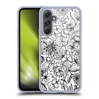 Head Case Designs Officially Licensed Micklyn Le Feuvre Hand Drawn Floral Florals 2 Gel Case [Military Grade Protection] Compatible with Samsung Galaxy A54 5G