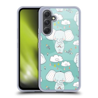 Head Case Designs Officially Licensed Haroulita Shy Elephant Baby Animals Gel Case [Military Grade Protection] Compatible with Samsung Galaxy A54 5G