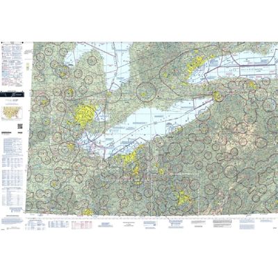 Expired FAA Detroit Sectional Chart (SDET) - Wrapping Paper, Decoration, Training Use