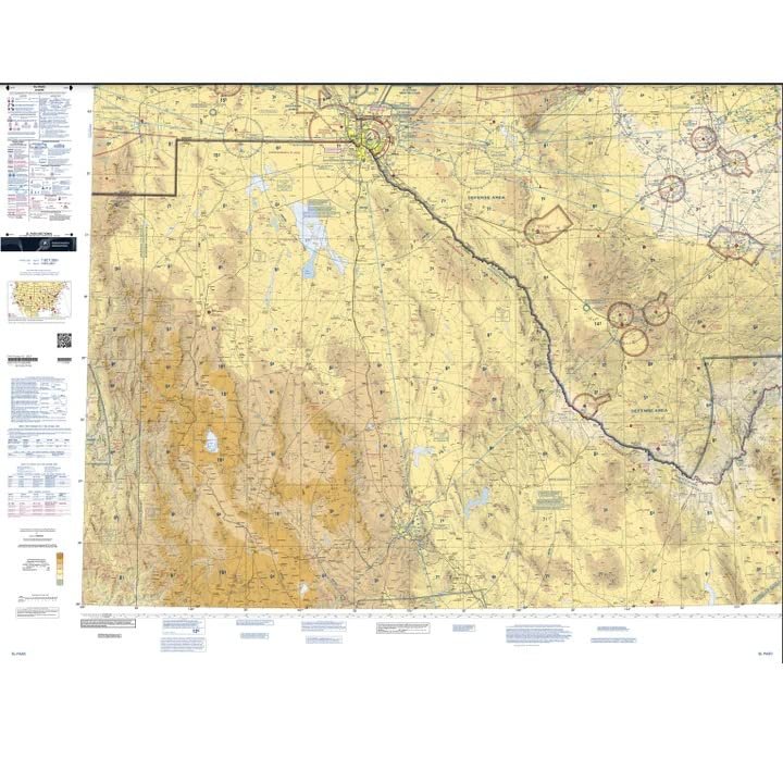 Expired FAA El Paso Sectional Chart (SELP) - Wrapping Paper, Decoration, Training Use