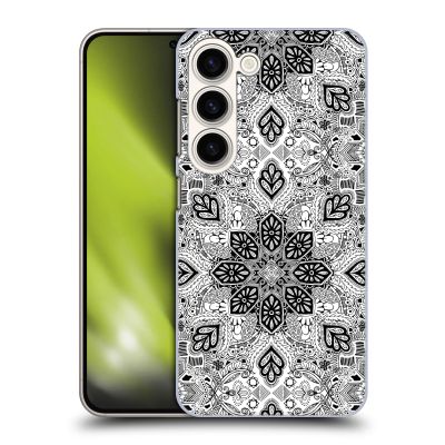 Head Case Designs Officially Licensed Micklyn Le Feuvre Lace in Monochrome Mandala Hard Back Case Compatible with Samsung Galaxy S23 5G