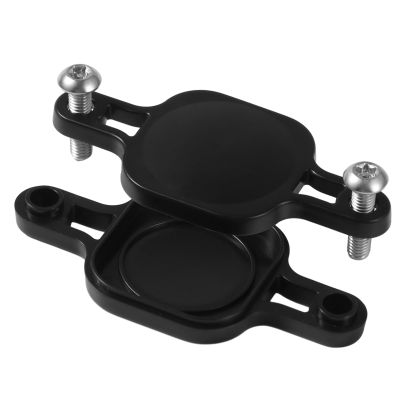 Hidden Airtag Bike Mount, GPS Tracker Holder Compatible With Apple Airtag for Most Bikes, Electric Bikes, Scooters - Black, Sturdy, Square