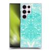 Head Case Designs Officially Licensed Micklyn Le Feuvre Mint Green and Aqua Floral Patterns Hard Back Case Compatible with Samsung Galaxy S23 Ultra 5G view 1