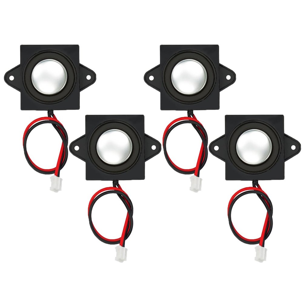 ALMOCN 4PCS Single Cavity Mini Speaker 3W 8Ohm Full-Range Cavity Advertising Machine Speaker with JST-PH2.0mm 2 pin Interface