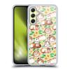 Head Case Designs Officially Licensed Micklyn Le Feuvre Guinea Pigs and Daisies in Watercolour On Tan Patterns 2 Gel Case [Military Grade Protection] Compatible with Samsung Galaxy A34 5G view 1