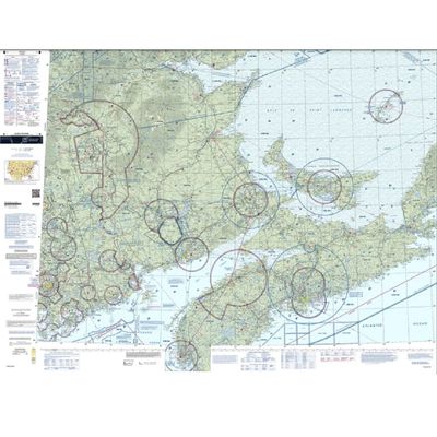 Expired FAA Halifax Sectional Chart (SHAL) - Wrapping Paper, Decoration, Training Use