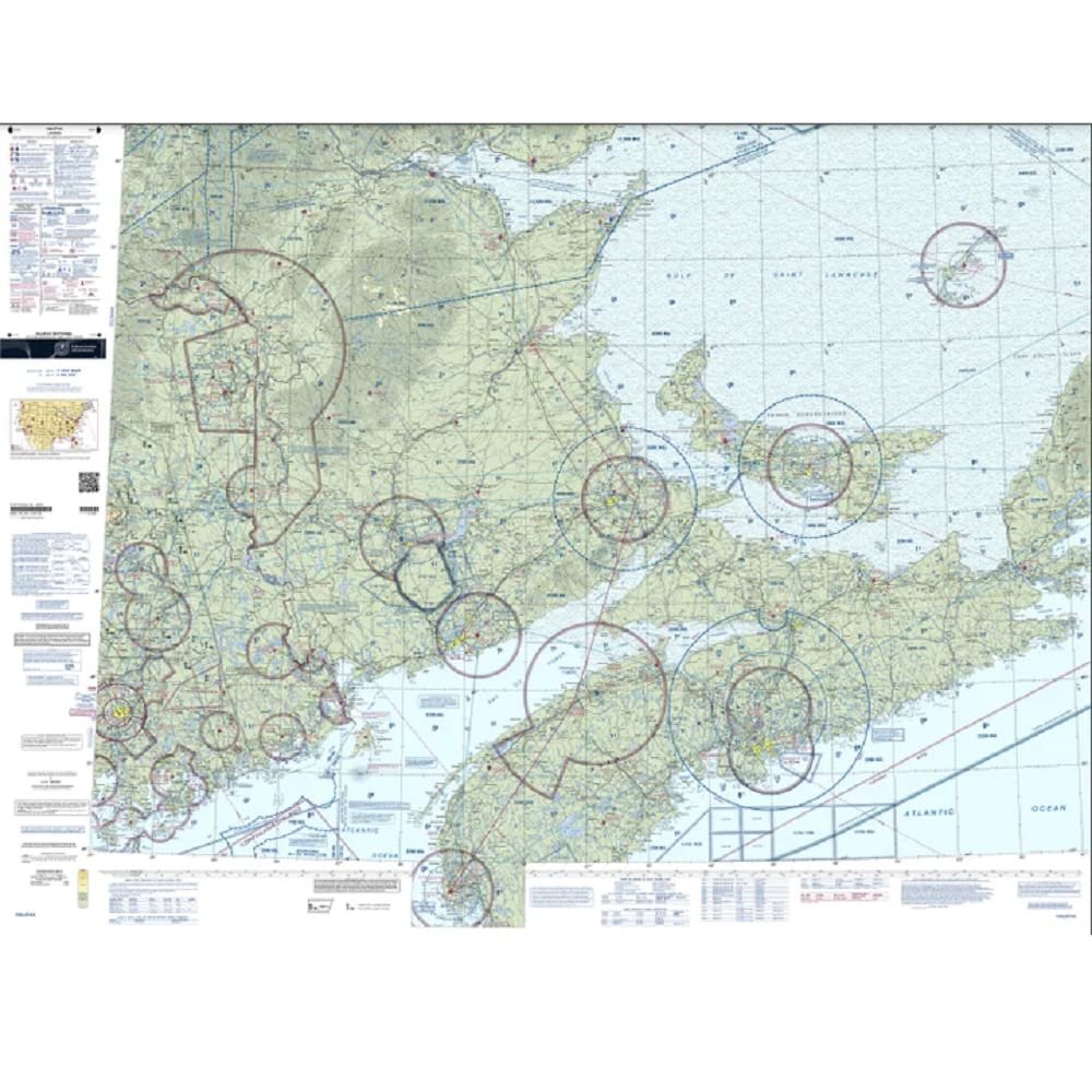 Expired FAA Halifax Sectional Chart (SHAL) - Wrapping Paper, Decoration, Training Use