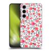Head Case Designs Officially Licensed Micklyn Le Feuvre Roses on White Florals Hard Back Case Compatible with Samsung Galaxy S23+ 5G view 1