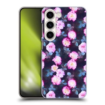 Head Case Designs Officially Licensed Micklyn Le Feuvre Twilight Roses Florals 2 Hard Back Case Compatible with Samsung Galaxy S23 5G