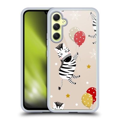 Head Case Designs Officially Licensed Haroulita Party with Zebra Baby Animals Gel Case [Military Grade Protection] Compatible with Samsung Galaxy A34 5G