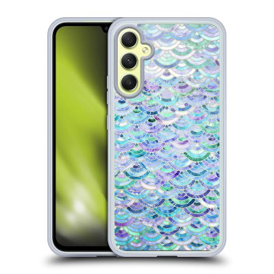 Head Case Designs Officially Licensed Micklyn Le Feuvre Mosaic in Sapphire and Emerald Marble Patterns Gel Case [Military Grade Protection] Compatible with Samsung Galaxy A34 5G