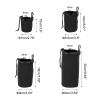 PATIKIL Camera Lens Bag Set, 4 Pcs Drawstring Lens Pouch with Thick Protective Neoprene, Lens Case for DSLR Camera Lens, Water Coffee Cups Black view 2