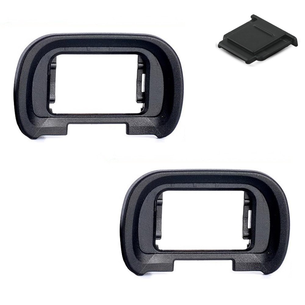 Viewfinder Eyecup Eye Cup FDA-EP19 for Sony Alpha A7R V A7RV A7R5 A7 IV A7M4 A7IV A1 & A7S III A7SIII A7S3 ILCE-7SM3, PCTC Replaces Sony FDA-EP19 Eyecup & Hot Shoe Cover (2+1 Pack)