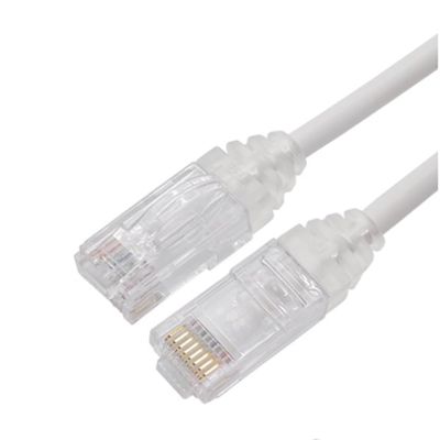 Extremely Fine Category 6 Gigabit Ethernet Cable High-Speed Computer broadband Connection Cable Color Patch Cable Category 6 Extremely Fine Network Patch Cable White (25m)