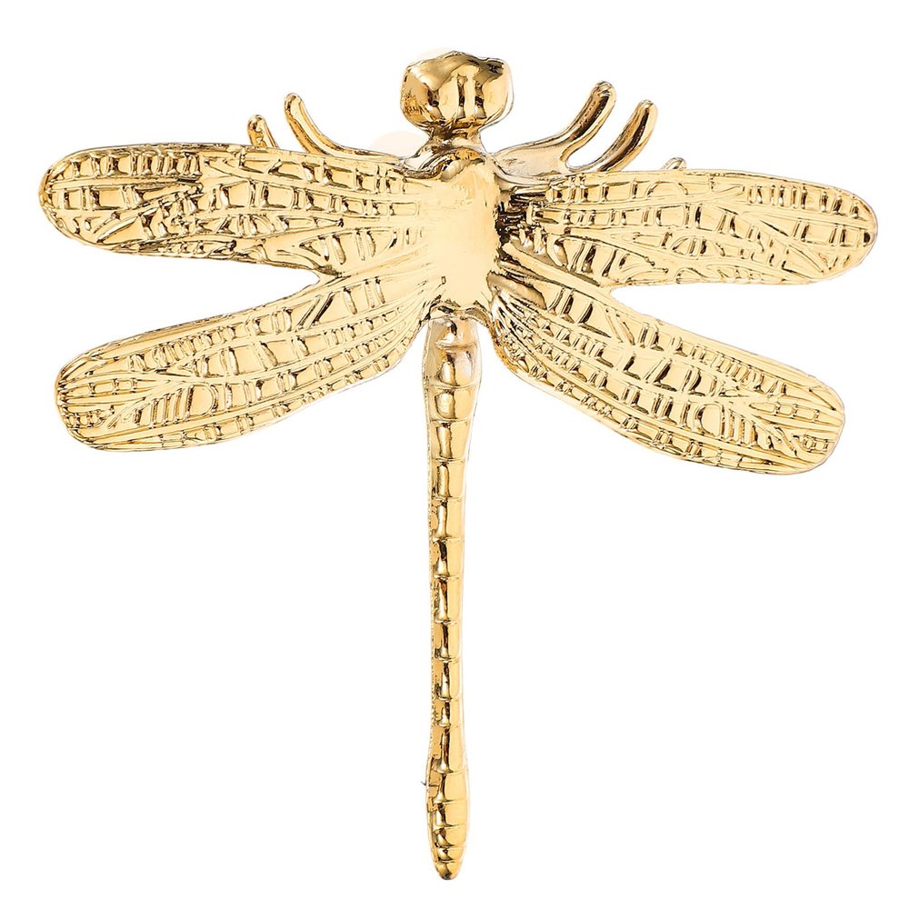 VOSAREA Dragonfly Cabinet Knob Vintage Drawer Pull Handle for Kitchen Cupboards and Furniture Doors Elegant Pvd Design and