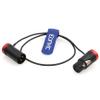 Eonvic Low Profile 3 Pin XLR Female to 3 Pin XLR Male Adjustable Angle Cable for Sound Devices 633 688 788T 302 552 Zaxcom Zoom Audio Recorder Canon XF-605 Camcorder (Red) view 3