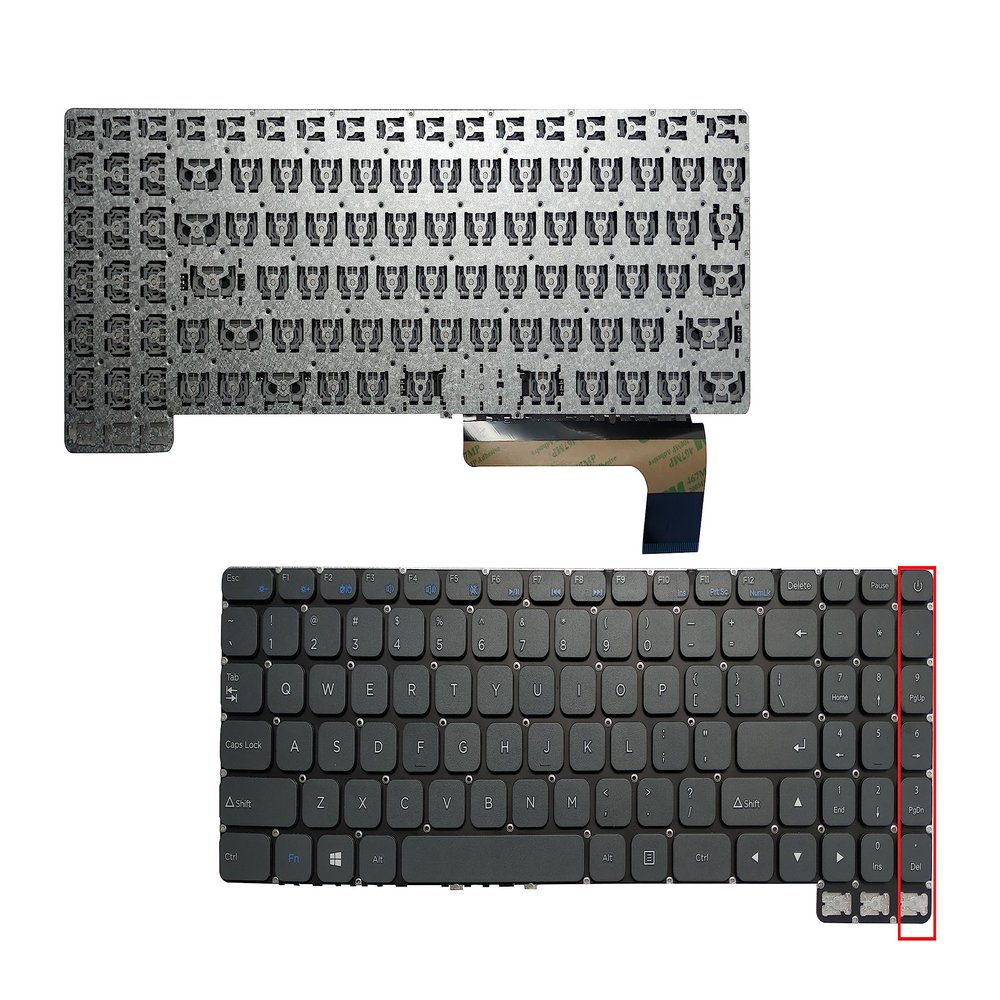 AKGIFT Laptop Keyboard Compatible for Gateway GWTN156-11 GWTN156-11BK GWTN156-11BL GWTN156-11GN 11RD US Layout