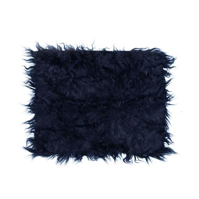 Toyvian Photography Blanket Soft Navy Fur Mat for Newborn Photography Easy to Clean No Shedding Fading Photo Prop