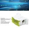 DIN Rail Terminal Block, Terminal Distribution Box 690V 160A PA66 Housing High Temperature Resistant Wide Application Brass Rail Mounted Connector for (Yellow) view 4