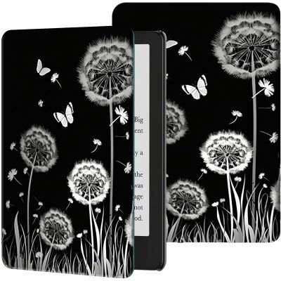 Case for 6.8" Kindle Paperwhite (11th Generation-2021) & Signature Edition PU Leather Slim Smart Stand Cover with Auto Wake/Sleep for Kindle Paperwhite 2021 E-Reader, Dandelion