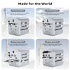 MOMAX Universal Travel Adapter, 20W+18W International Plug Adapter with 2 USB-A Quick Charging & 1 USB C PD Fast Charging,1 AC, All-in-one Wall Charger for USA EU UK AUS JP (Type C/A/G/I) view 3