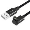 AGVEE 2 Pack 3.3ft Charger for Garmin Watch, L-Shape Charging Cable for Fenix, Forerunner, Vivoactive, Instinct, Venu, Tactix, Approach, D2, Quatix Series, Right Angle Braided, Black view 1