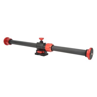 UPQRSG Horizontal Tripod Arm, Carbon Fiber 360 Rotatable Double Lock with 3/8" Screw, Retractable Extender Horizontal Center Column Arm Tripod Side Arm Extender for Arca Quick Release Base