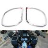 GZYF Motorcycle Tri-Line Speaker Grills Cover, Front Fairing Speaker Cover Plastic Chrome 1pair for Harley Davidson Road Glide Touring 2015 2016 2017 2018 view 3