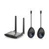 TIMBOOTECH USB C & HDMI Transmitter x2 and Receiver 4K- 5.8G Wireless USB C Transmitter Receiver Transmission Stable Video, Plug & Play, Support HDMI & VGA Dual Screens,165FT/50M, Black view 1