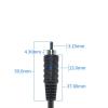 YSJJZRL BNC to RCA Adapter Cable RCA Male to BNC Male Connector Cable for Surveillance CCTV Camera System (2M) view 3