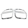 GZYF Motorcycle Front Fairing Speaker Cover, Plastic Chrome 2pcs Tri-Line Speaker Grills Cover for Harley Road Glides 2015-2021 view 2