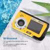 UPQRSG Waterproof Digital Camera, 4K 56MP Dual Screen Portable Digital Camera, 18X Digital Zoom Underwater Camera, 10ft Waterproof Video Recorder, for Outdoor view 4