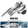 Akozon 316 Stainless Steel Marine VHF Antenna Mount Adjustable Ratchet Mount Marine Antenna Mount for Rails 7/8 to 1 inch view 4