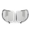 GZYF 1 Set Chrome Front Mesh Speaker Grills Cover Tri-Line Speaker Covers for Harley Road Glide 2015-2022 view 3