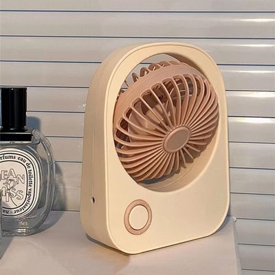 RIKOL Cute Small Fan Portable Portable USB Charging Office Student Dormitory Desktop Silent Electric Fan Small
