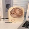 RIKOL Cute Small Fan Portable Portable USB Charging Office Student Dormitory Desktop Silent Electric Fan Small view 2