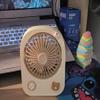RIKOL Cute Small Fan Portable Portable USB Charging Office Student Dormitory Desktop Silent Electric Fan Small view 4