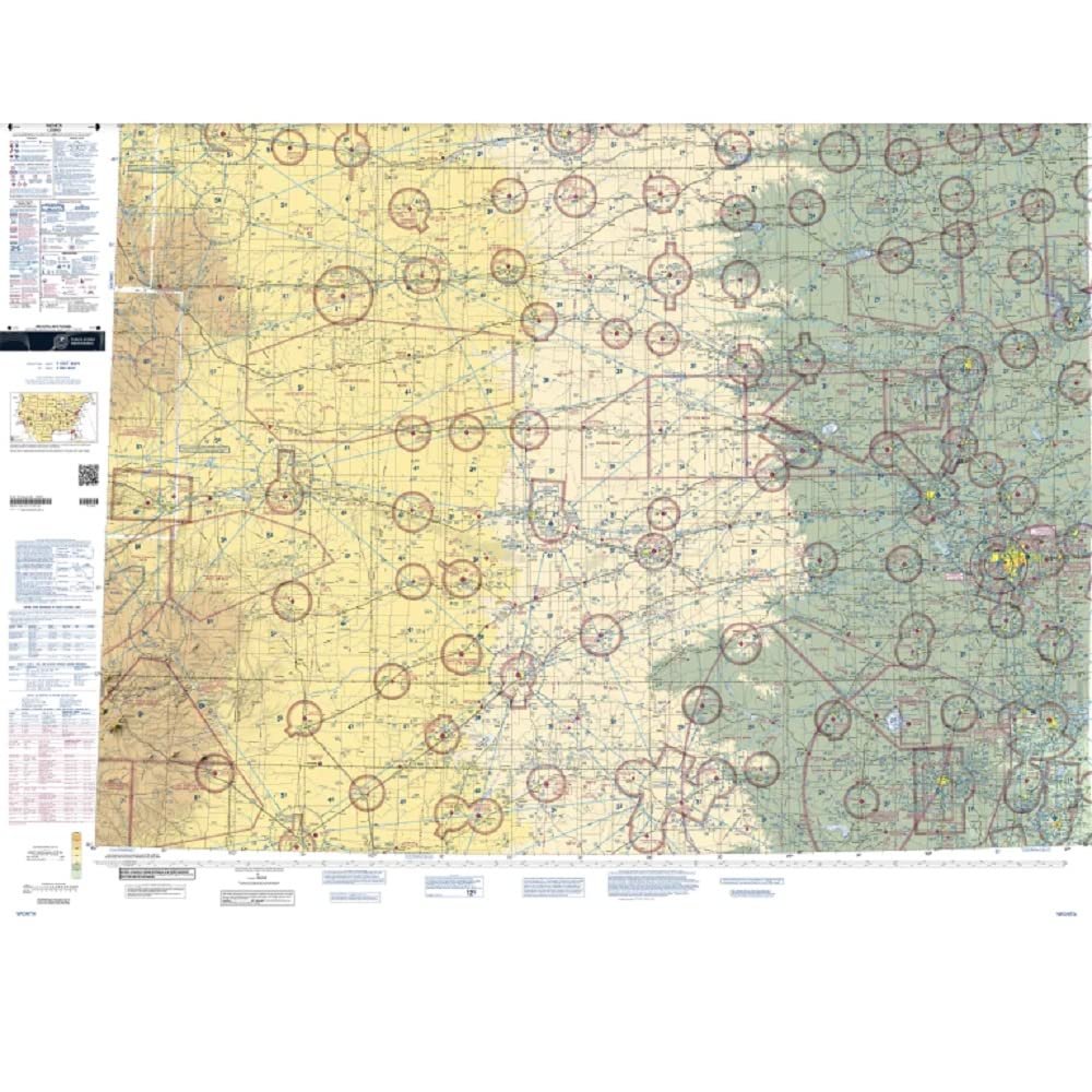 Expired FAA Wichita Sectional Chart (SWIC) - Wrapping Paper, Decoration, Training Use