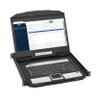 Tripp Lite Rackmount KVM Console, Short Depth 1U Rack Mount Monitor Keyboard Splitter, 18.5" HD LCD Screen, HDMI & USB Ports - Windows, Mac, Linux, & Sun Compatible - 1-Year Warranty (B021-SWHD-K) view 1
